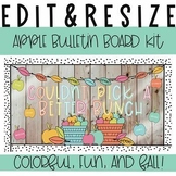 Bright & Colorful Apple Bulletin Board Kit