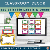Classroom Decor Bundle | Editable Labels Name Plates Bunti