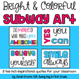 Bright & Colorful Subway Art