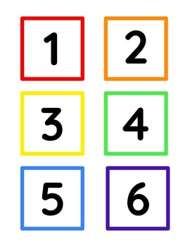 Bright and Simple Rainbow Calendar Numbers - Kinder Craze