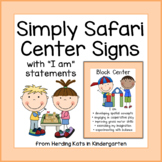 Simply Safari Style Center Signs
