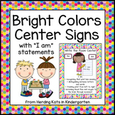 Bright Colors Center Signs