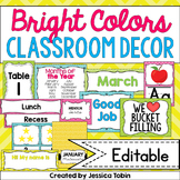 Classroom Decor- Bright Colors Classroom Themed Decor