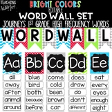 {BRIGHT COLORS} Journeys 1st Grade High Frequency Word Wall Set