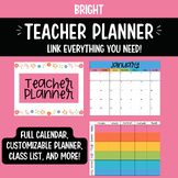 Bright Customizable Digital Teacher Planner