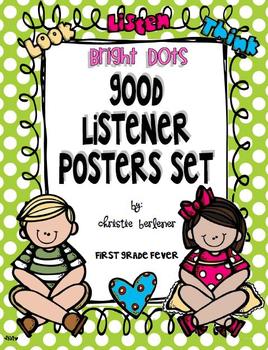 Preview of Bright Dots GOOD LISTENER Poster Set