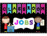 Bright & Editable Classroom Job Chart or Bulletin Board