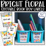 Bright Floral Book Box Labels