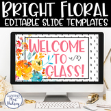 Bright Floral Google Slides Templates Distance Learning