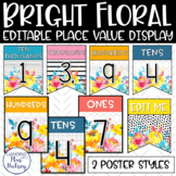 Bright Floral Place Value Display