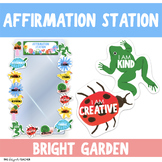 Bright Garden Theme Affirmation Station Mirror Display Cla
