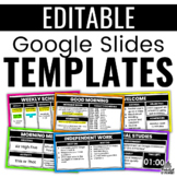 Bright Google Slides Templates With Timers | EDITABLE