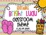 Bright Hawaiian Luau Classroom Jobs- editable, bright, colorful