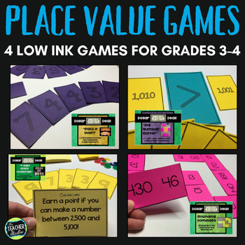 Preview of Place Value Games and Centers: Bright Ideas Bundled Math Stations