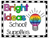 Bright Ideas Classroom Supplies Posters Signs Meet the Tea