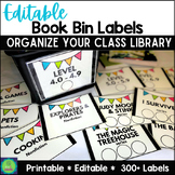 Book Bin Labels EDITABLE | Classroom Library Labels | Brig