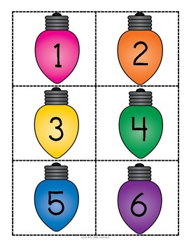 Bright Lights Number Sequence by Lovin' Littles | TpT