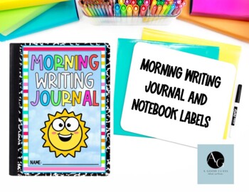 Preview of Bright Morning Work Journal Labels