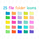 Bright + Neon Desktop File Folders for MAC / Apple | Color
