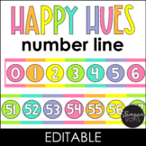 Number Line Poster 0-120 - Happy Hues Bright