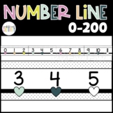 Bright Number Line 0-200
