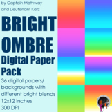 Bright Ombre Digital Papers - Background - Gradient
