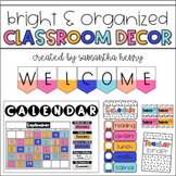 Bright & Organized Classroom Decor BUNDLE *Editable*