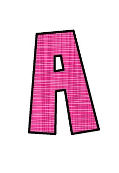Bright Pink Bulletin Board Display Letters by Michael Blain | TPT