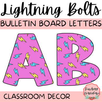 lightning bolt alphabet