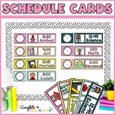 Bright Primary Schedule Cards