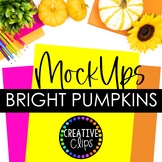 Bright Pumpkin Seller Mockups Photography {Fall Autumn Moc
