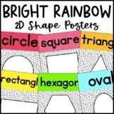 Bright Rainbow 2D Shape Posters | Dalmatian Print | Colorf