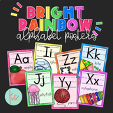 Bright Rainbow Alphabet Posters