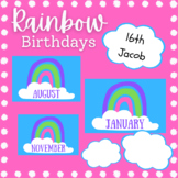 Bright Rainbow Birthday Display