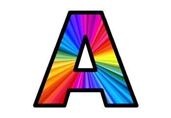 Rainbow Bulletin Board Letters | Classroom Décor