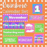 Bright Rainbow Calendar Set