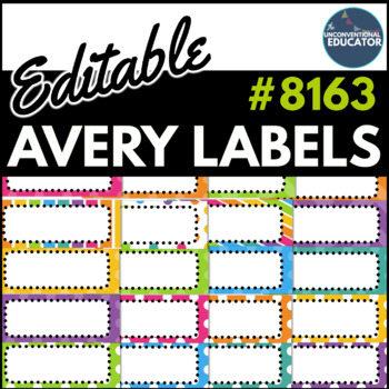 avery 8163 template for word mac