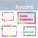 Bright Rainbow Happy Mail Postcards- Positive Notes Home
