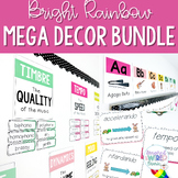 Bright Rainbow Music Classroom Decor MEGA-Bundle