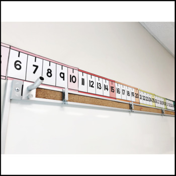 bright rainbow number line 1 200 classroom decor by