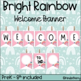 Bright Rainbows Welcome Banner Freebie