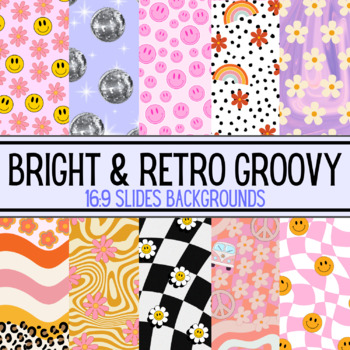 Preview of Bright & Retro Groovy 16:9 PowerPoint and Google Slides Backgrounds