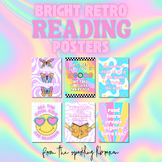 Bright Retro Reading Posters for Classrooms and Libraries