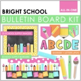 Bright School Supplies Bulletin Board Kit | Classroom Decor