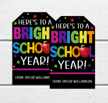 Bright School Year Gift Tag, Welcome Back To School Gift For Students ...