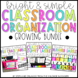 Bright & Simple Classroom Organization - Growing Bundle