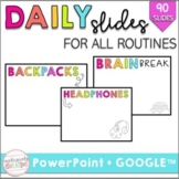 Bright + Simple Daily Slides | PowerPoint + Google Slides