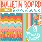 Bright Spring Bulletin Board Borders