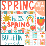 Hello Spring Bright Bulletin Board Decor Kit and Posters f