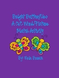 Bright Spring Butterflies - A CVC Word and Picture Match Activity